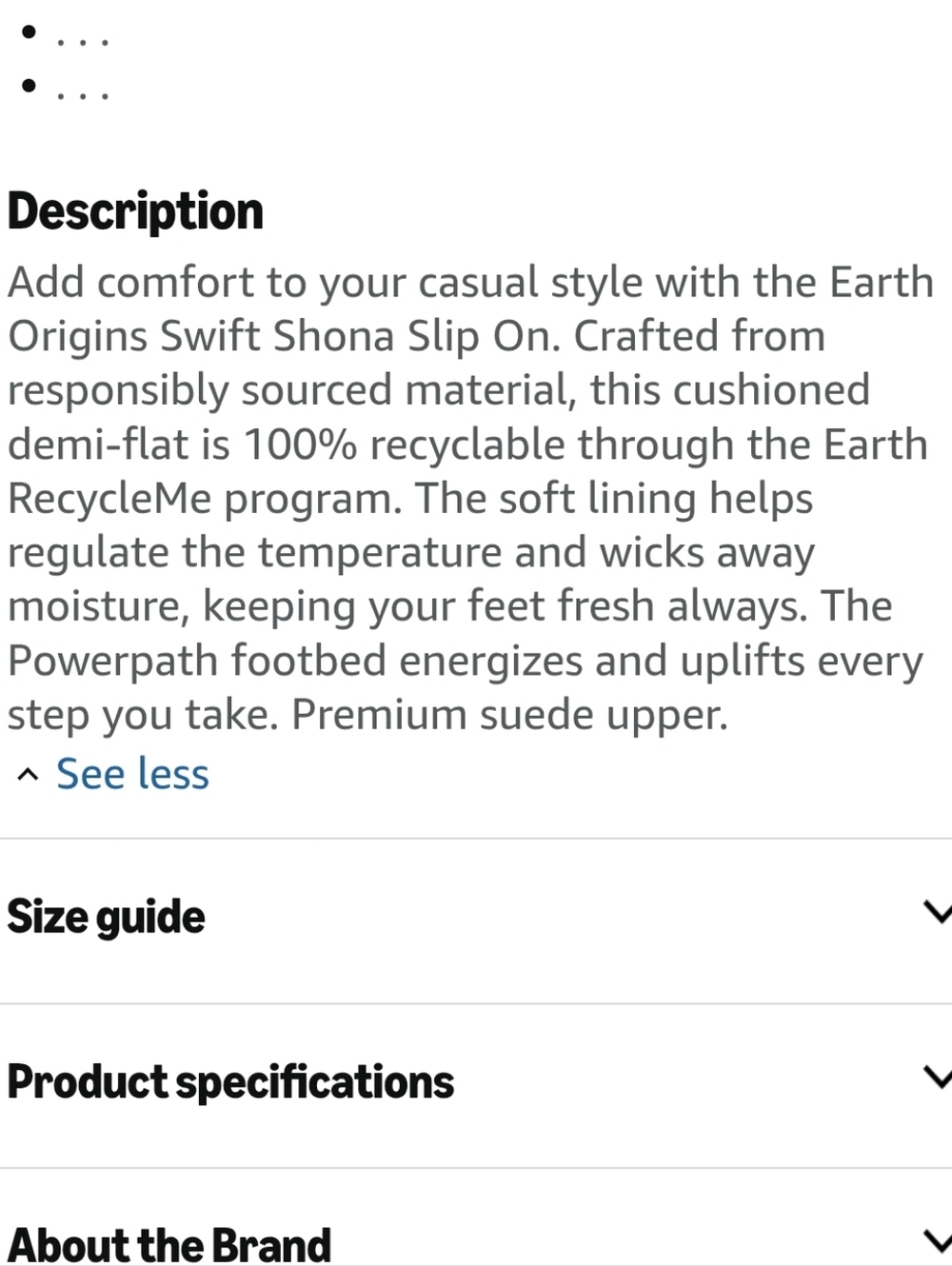Earth Origins Women's Black Slip-On Flats with Crossed Elastic Straps - Picture 7 of 7